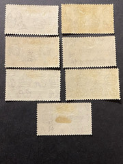 Ascension 1938-53, 7x Stamps Mint Light Hinge Short set + Original gum.