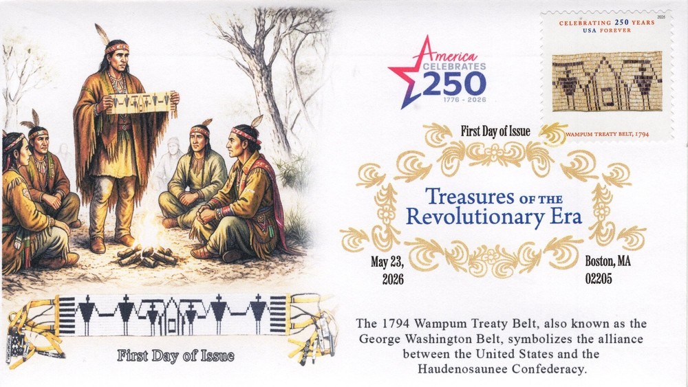 26-190, 2026, Treasures of the Revolutionary Era, First Day Cover, Digital Color