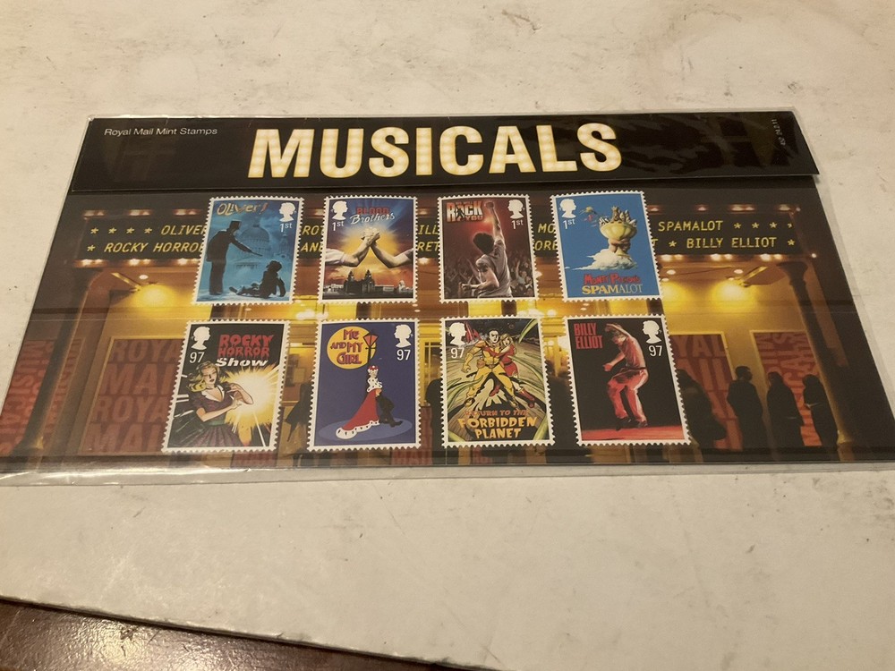 2011 ROYAL MAIL PRESENTATION PACK MUSICALS PACK NUMBER 452 DECIMAL STAMPS New