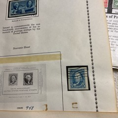 U.S.-(-1947-1948-)-HISTORICAL EVENTS-lot Of 14- Stamps-ON ALBUM PAGE-USED-#30