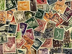 Nazi German HUGE stamp lot 50 pieces Authentic THIRD REICH WWII WW2 era stamps!