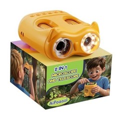 1000X Digital Microscope for Kids Handheld: 2-in-1 Binoculars Portable STEM