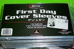 5000 FIRST DAY COVER POLY SLEEVES,2 MIL, HOLDS #6 ENVELOPE, BCW, w/FREE SHIPPING