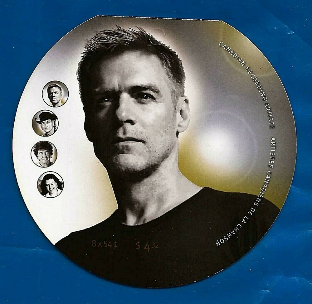 CANADA Bryan Adams Stompin Tom etc postage stamps MNH peel and stick in booklet