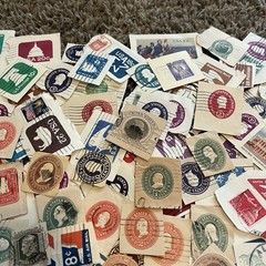 USA SQUARES CUT-OUT LOT! GREAT VINTAGE ASSORTMENT!