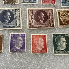 15 USED/HR Deutsches Reich/Germany Hitler Swastika Stamps; 1933- 1945; $1 Ships.