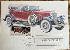 Antique Cars / Their Stamps (First Day Issue) and Discription Of Each Car