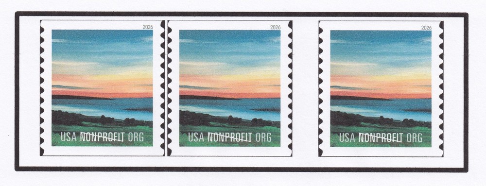 *NEW* 2026 Summer Sunset – Nonprofit Org (Coil PAIR + Sgl) MNH – *(After 06/25)*