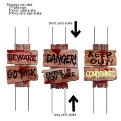 Self Designed Halloween Decorations Yard Signs Stakes Props Outdoor Decor Scary