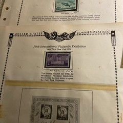 U.S.-(-1955-1956-)-HISTORICAL EVENTS-lot Of 12- Stamps-ON ALBUM PAGE-USED-#30