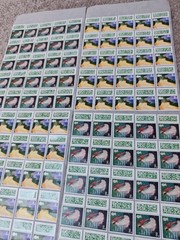 ** 100 × 2nd Second Class Stamps Unfranked Barcoded Genuine With Original Gum **