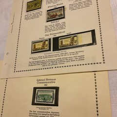U.S.-(-1962-)-HISTORICAL EVENTS-lot Of 7-Stamps-ON ALBUM PAGE-USED-#30