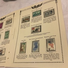 U.S.-(-1964-)-HISTORICAL EVENTS-lot Of 15-Stamps-ON ALBUM PAGE-USED-#30
