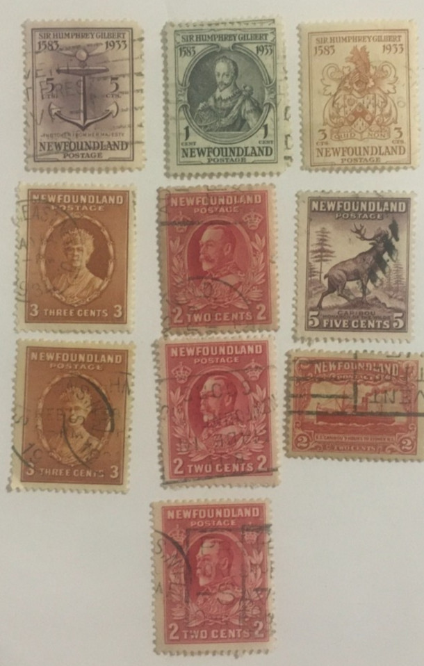 Newfoundland Stamps 1933-1945 , Used Mix , 10824a
