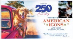 26-208, 2026, American Icons, Complete Set (13 Covers) First Day Cover, DCP