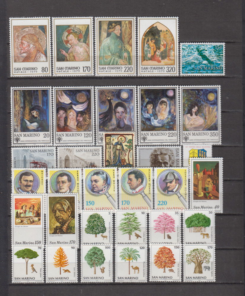 SAN MARINO ITALY 1979 COMPLETE YEAR SET MINT NEVER HINGED MNH