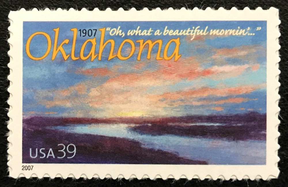 2007 Scott #4121 – 39¢ – OKLAHOMA STATEHOOD – Single Mint NH