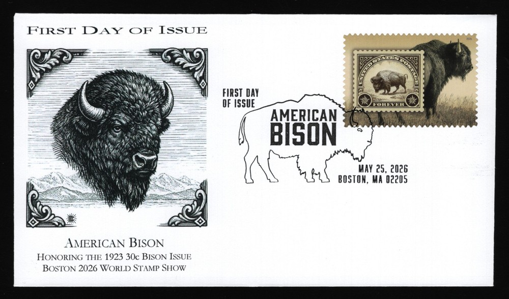 #6098 American Bison, Add-On [1] FDC **ANY 5=FREE SHIPPING**