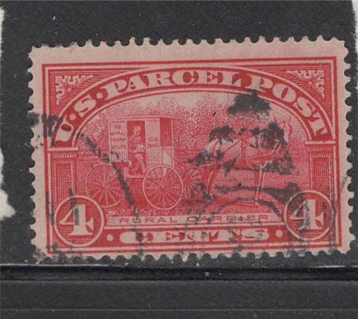 U.S. 1913 Parcel Post 4 Cent used, Scott #Q4 **SEE PIC** @