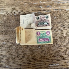 VTG Vendor Ohio Sales Tax Stamps 1 & 3 Cent Receipt Strip Lot Bundle Unused
