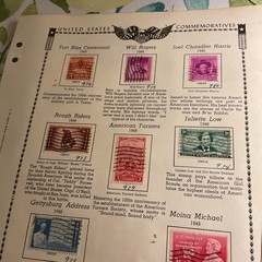 U.S.-(-1948-)-HISTORICAL EVENTS-lot Of 22- Stamps-ON ALBUM PAGE-USED-#30