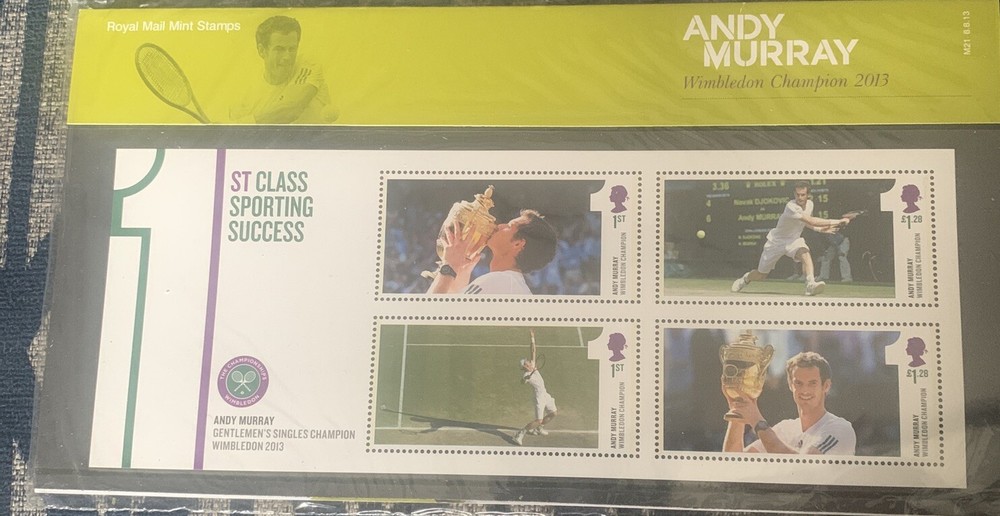 2013 Andy Murray Presentation Stamps