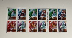 SNOW GLOBES Holiday Christmas Santa Reindeer USPS (20 Forever Stamps) MNH [NEW]