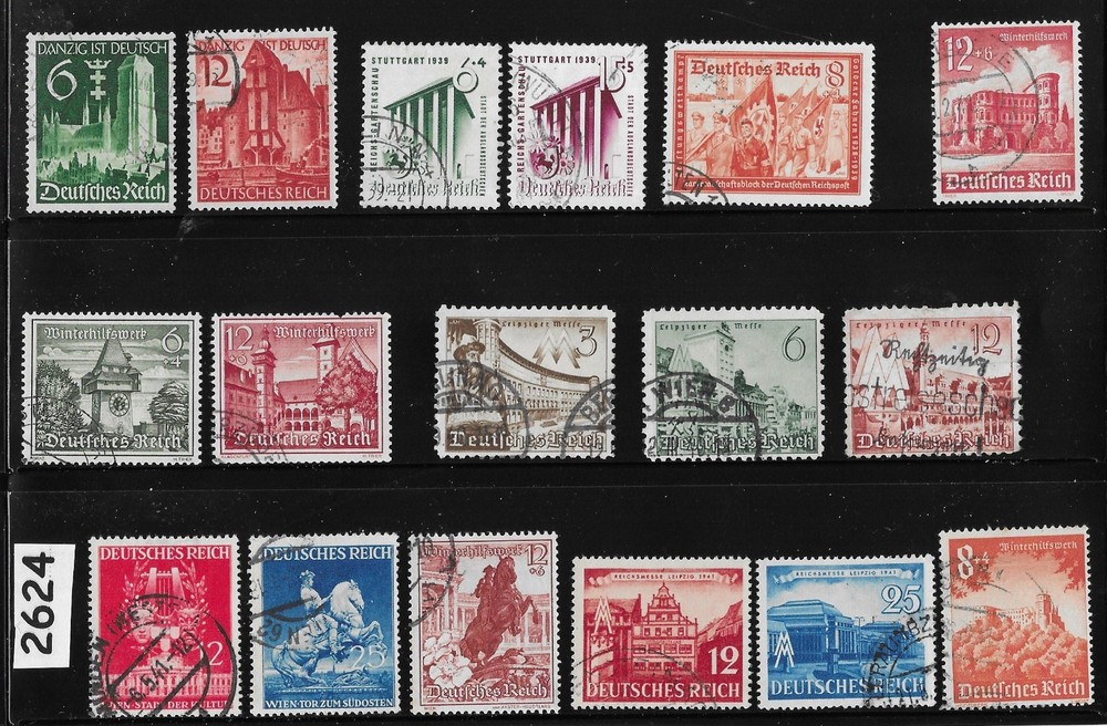 Stamps Mixed postage 1933-1945 Third Reich era Swastika GERMANY #2624