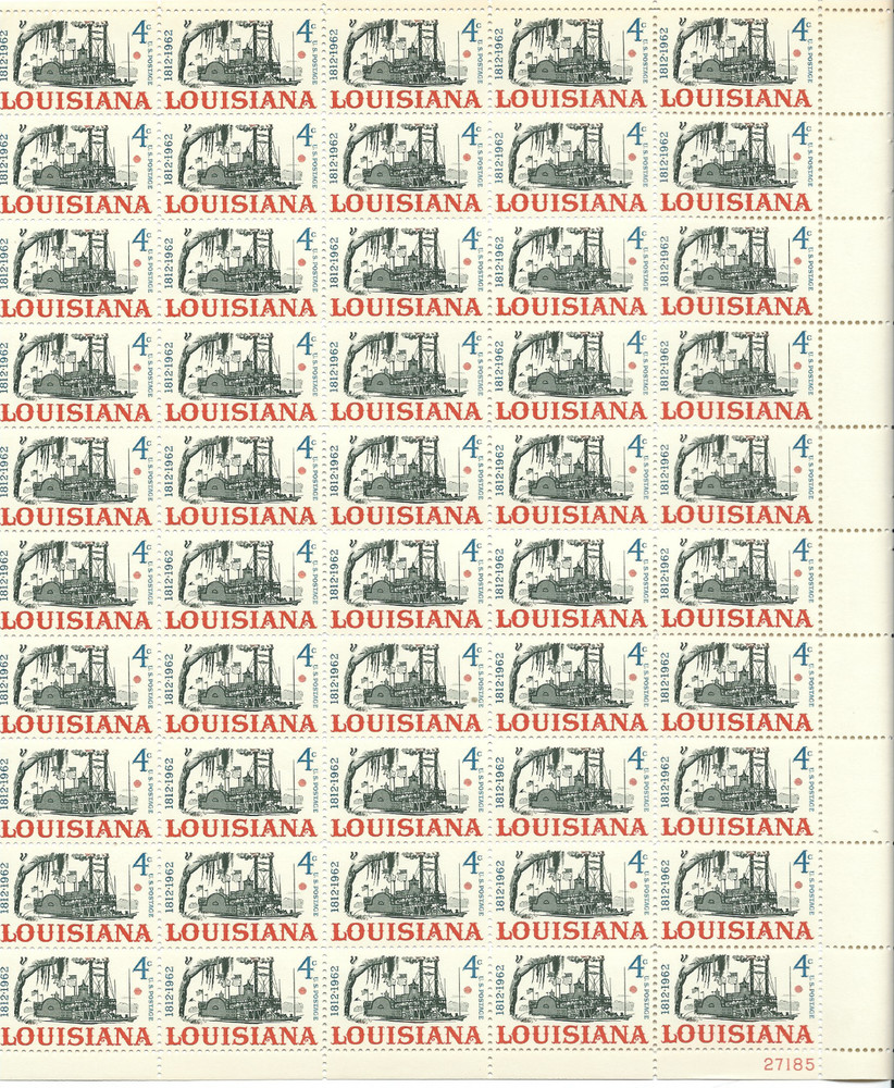 Scott #1197…4 Cent….Louisiana…Sheet of 50