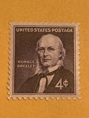 1961 4 Cent Stamp. “Horace Greeley” Scott# 1177. MNH.