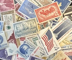 50 MNH OLD All Different Vintage 4 cent stamps–some Over 80 Years Old