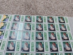 ** 100 × 2nd Second Class Stamps Unfranked Barcoded Genuine With Original Gum **
