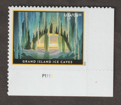 2020 US 5430 PLATE NUMBER SINGLE GRAND ISLAND ICE CAVES 26.35 RATE MNH