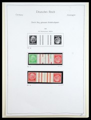 GERMANY REICH 1933-1945 MNH MH Used Combinations in 2 Albums Stamp Collection