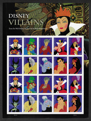 2017 US 5213-5222 PANE OF 20 DISNEY VILLAINS FOREVER RATE PERFORATED MNH