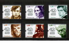 Portugal 2017 – Star Wars 40th Anniversary – Set of 6 Stamps – MNH