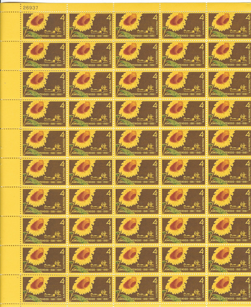 Scott #1183….4 Cent…Kansas Statehood…Sheet of 50