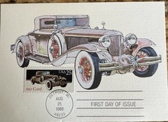 Antique Cars / Their Stamps (First Day Issue) and Discription Of Each Car