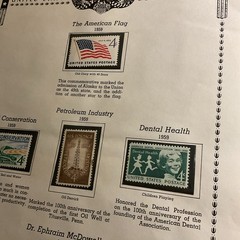 U.S.-(-1959-)-HISTORICAL EVENTS-lot Of 12-Stamps-ON ALBUM PAGE-USED-#30