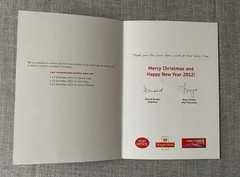 Royal Mail Staff Issue Christmas Card And 25 1st Class Stamps 2011 Mint