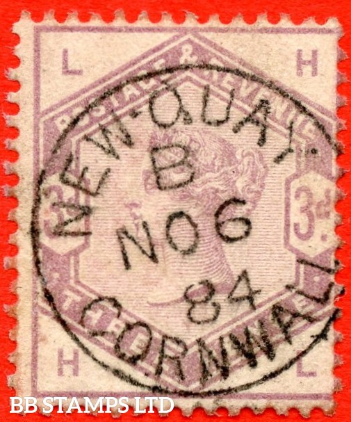 SG. 191. K21. ” HL “. 3d Lilac. A super upright ” 6th November 1884 NEWQU B67161