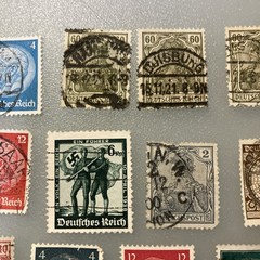22 (USED/few MLH) Vintage Deutsches Reich/Germany Stamps; 1933- 1945; $1 Ships.