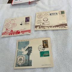 Israel-(-1957-1958-)-HISTORICAL EVENTS-Lot of 3-/FIRST DAY OPENING -#314