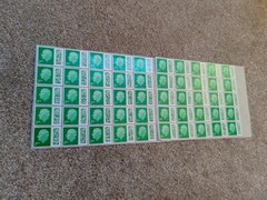 * KING 50 2nd Second Class Stamps Unfranked Barcoded Genuine with Original Gum *