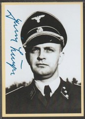 ✔️ GERMANY 3. Reich Heinz Linge RARE SIGNATURE POSTCARD – REPRODUCTION!!!