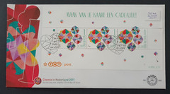2011 NETHERLANDS NEDERLAND CARD A PRESENT DIAMONDS NR 626 FDC