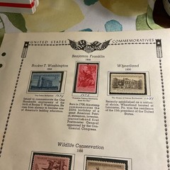 U.S.-(-1955-1956-)-HISTORICAL EVENTS-lot Of 12- Stamps-ON ALBUM PAGE-USED-#30