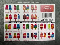 New Book of 20 Stamps – “FROZEN TREATS” – Colorful Celebration Stamps – 2017