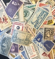 50 MNH OLD All Different Vintage 4 cent stamps–some Over 80 Years Old