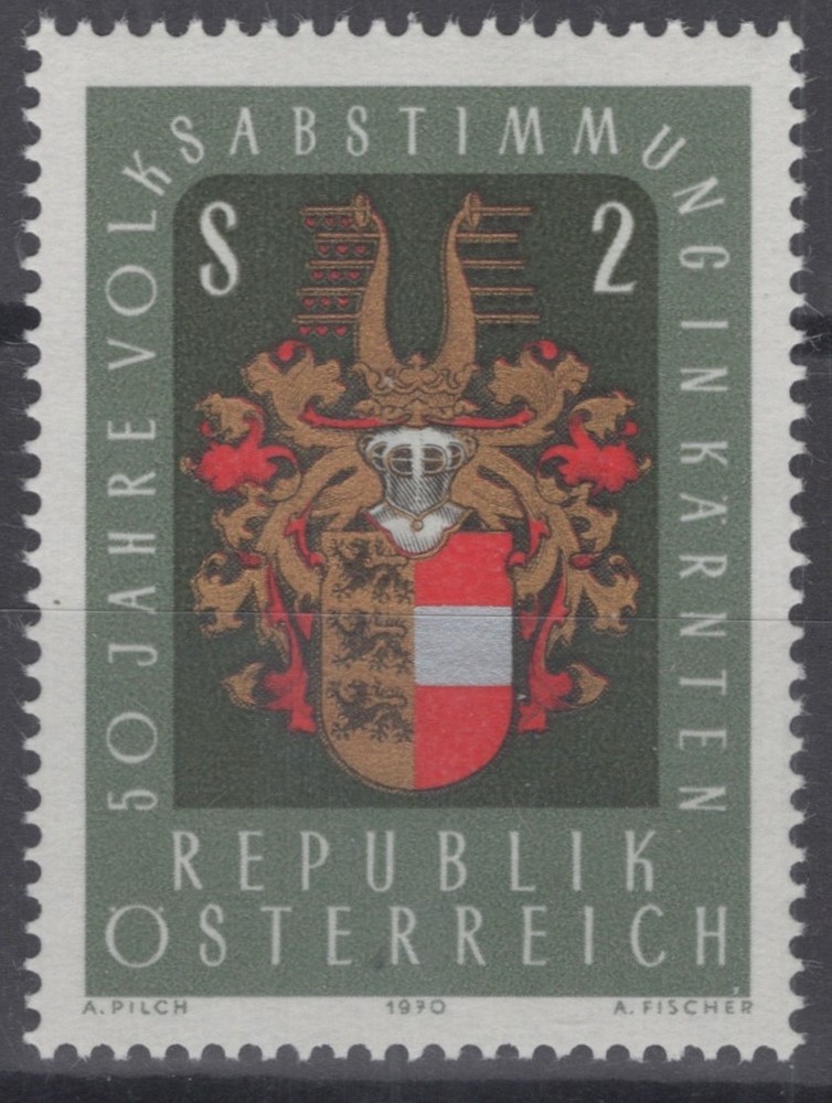 ZAYIX – Austria 883 MNH Arms of Carinthia National Emblems 071022S36M